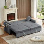 Terra Grey 3-Seater Reclining Sofa Bed