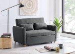Bravich Grey Pull-Out Two-Seater Sofa Bed