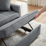 Terra Grey 3-Seater Reclining Sofa Bed