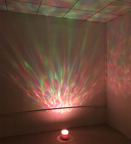 Ocean Wave Night Light Projector with Music (White)