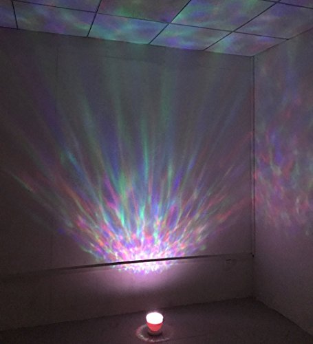 Ocean Wave Night Light Projector with Music (White)