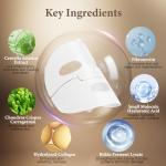 ISTON 6 Pack Bio-Collagen Real Deep Anti Wrinkle Lifting Mask,Overnight Hydrating Face Mask for All Skin Types -Pore Minimizing,Elasticity Enhancing,Firming,Moisturizing