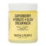 Youth To The People Superberry Dream Mask - Hydrating Vitamin C Face Moisturizer + Overnight Facial Mask, Plumps + Brightens Skin, Treats Dullness, Evens Skin Tone, With Hyaluronic Acid - 2 Fl Oz