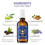 Ancient Greek Remedy After Shower Body Oil for Women - Organic Face Oil & Body Moisturizer for Dry Skin with Sweet Almond, Jojoba, Olive, Lavender and Vitamin E Oil - Natural Clean Skincare, 4 oz