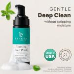 Beauty by Earth Foaming Face Wash Cleanser – Gentle, Non-Toxic Daily Facial Wash for Sensitive & Oily Skin, Natural & Organic Ingredients, Made in USA