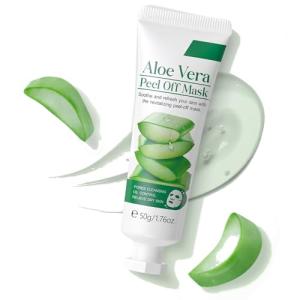 Easilydays Aloe Vera Peel Off Jelly Face Mask, Exfoliating Hydro Jelly Masks for Facials, Moisturizing, Refreshing, Pores Cleansing, Oil Control, Soothes & Strengthens Skin Barrier for All Skin Types