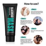 Peel Off Face Mask Blackhead Whiteheads Remover Masks Activated Charcoal Black Mask Purifying Peeling Facial Mask for Nose Pores Removal Reducing Cleansing Acne with Brush and Pimple Extractor Tools