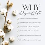 SUPREME ELEGANCE Organic Cotton Bed Sheets Full, 100% Cotton Blush Full Size Sheets Set, Deep Pockets Percale Sheets, Cool & Crisp, Blush