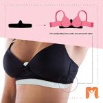 More of Me to Love Organic Cotton Bra Liner 4-Pack, Large (Pearl White, Blush Pink, Stone Gray, Oynx Black)
