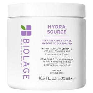 Biolage Hydra Source Deep Treatment Mask - Nourishes & Smooths, For Dry Hair, Infused with Micro-Filtered Aloe Vera & Fermented Hyaluronic Acid, Vegan & Paraben-Free, Packaging May Vary