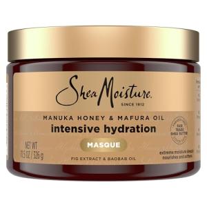 SheaMoisture Intensive Hydration Hair Masque Manuka Honey & Mafura Oil For Dry, Damaged Hair Deep Conditioning Hair Treatment 11.5 oz