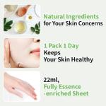 EUNYUL [PACK OF 10] Natural Sheet Mask Pack 10 types Korean Skincare Facial Mask Pack/Aloe, Collagen, Pearl, Hyaluron, Avocado, Pomegranate, Vitamin, Blueberry, Green Tea, Cucumber