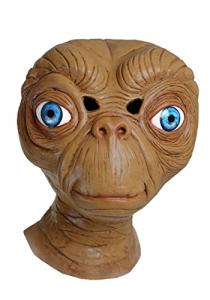 Fun Costumes Adult ET The Extra-Terrestrial Costume Mask - Officially Licensed ET Merch for Halloween Themed Events - Brown, Standard
