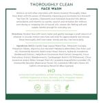 Desert Essence Thoroughly Clean Face Wash with Tea Tree Oil, Castile Soap and Coconut Oil - Organic Facial Cleanser for Sensitive and Oily Skin, Vegan & Cruelty-Free, 32 fl oz