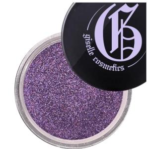 Giselle Cosmetics Purple Pop Loose Powder Eyeshadow - Organic, Mineral Make Up, Shimmer and Matte Eyeshadow Palette, Non-Toxic Eye Shadow Glitter, Loose Pigment, Highlighter, Powder Eyeshadow