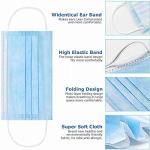 100 Pack Medical Disposable Face Masks for Protection, 3 Layers Safety Face Masks For Adults Daily Use