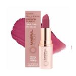 Mineral Fusion Long-Lasting Lipstick, Vivid & Smudge-Free Lip Color with Avocado Oil, Cocoa Seed Butter, Free of FD&C Dyes, Paraben and Gluten, Passion Punch