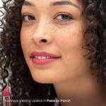 Mineral Fusion Long-Lasting Lipstick, Vivid & Smudge-Free Lip Color with Avocado Oil, Cocoa Seed Butter, Free of FD&C Dyes, Paraben and Gluten, Passion Punch