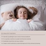 BIOWEAVES 100% Organic Cotton Full/Queen Duvet Cover Set, 3-Piece, 300 Thread Count Sateen Weave GOTS Certified Comforter Cover with Buttoned Closure and 2 Pillow Shams – Blush Pink, 90x90 inches