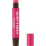 Burt's Bees Shimmer Lip Tint Set, Tinted Lip Balm Stick, Moisturizing for All Day Hydration with Natural Origin Glowy Pigmented Finish & Buildable Color, Rhubarb (1-Pack)