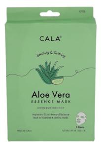 Cala Aloe vera essence facial mask sheets 5 count, 5 Count