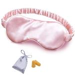OLESILK 100% Mulberry Silk Eye Mask in Pink