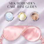 OLESILK 100% Mulberry Silk Eye Mask in Pink
