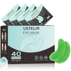 USTELIR Aloe Vera Under Eye Masks - 40 Pairs