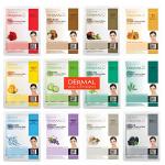 DERMAL 12 Pack Collagen Essence Face Masks