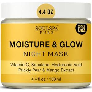SoulSpa Hydrating Overnight Face Mask for Dry Skin