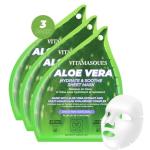 Aloe Vera Hydrating Face Sheet Masks (Pack of 3)