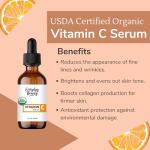 USDA Organic Vitamin C Facial Serum - 1 Fl Oz