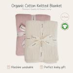 Organic Cotton Baby Swaddle Blanket 2-Pack