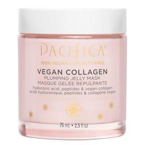 Pacifica Vegan Collagen Plumping Jelly Mask – Overnight Hydrating Face Mask with Vegan Collagen, Squalane & Hyaluronic Acid, Deep Moisture for Plump, Dewy Skin, Glass Skin Glow, Clean Beauty Skincare