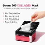 Mediheal Derma 365 Collagen Mask (30 Masks) - Daily Skin Care Mask for Firm Moisturizing to Lift Skin with Collagen Active 3X