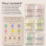 LivaClean 12 CT Face Masks Skincare - Collagen Sheet Mask - Hydrating Face Masks Bulk with Glycerin, Hyaluronic Acid, Aloe Vera - Soothing, Refreshing, Moisturizing Formula for All Skin Types