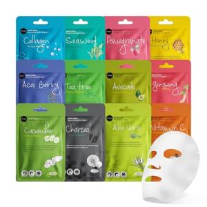 Celavi Korean Moisturizing Facial Sheet Mask Set