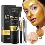 24K Gold Peel Off Mask for Blackheads & Aging