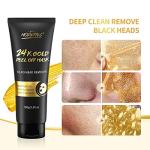 24K Gold Peel Off Mask for Blackheads & Aging