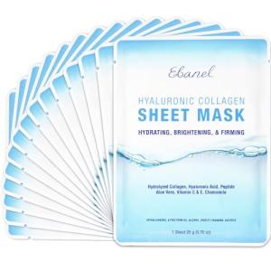 Ebanel 15 Pack Collagen & Brightening Face Masks