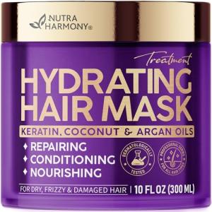 NutraHarmony Hydrating Hair Mask for Frizz Control