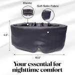 Kitsch Soft Satin Sleep Mask - Charcoal Black