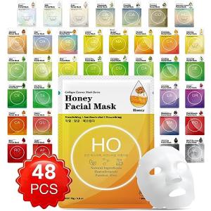 VESPRO Collagen Essence Facial Masks - 48 Pack