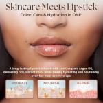 Organic Argan Oil Long-Lasting Hydrating Lipstick