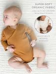 Baby Organic Cotton Kimono Bodysuit - Blush