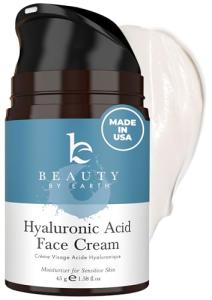 Organic Hyaluronic Acid Face Moisturizer for Dry Skin