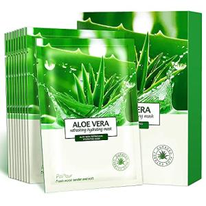 Aloe Hydrating Facial Skincare Sheets - Pack of 10