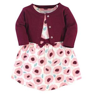 Baby Girls' Organic Cotton Dress & Cardigan Set