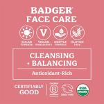 Badger Organic Rose Face Cleansing Oil 2 fl oz