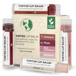 Earth's Daughter Tinted Lip Balm 4 Pack of Assorted Colors - Beeswax, Coconut Oil, Cocoa Butter, Vitamin E - Moisturize and Beautify - Paraben Free